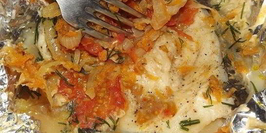 Стейк из зубатки