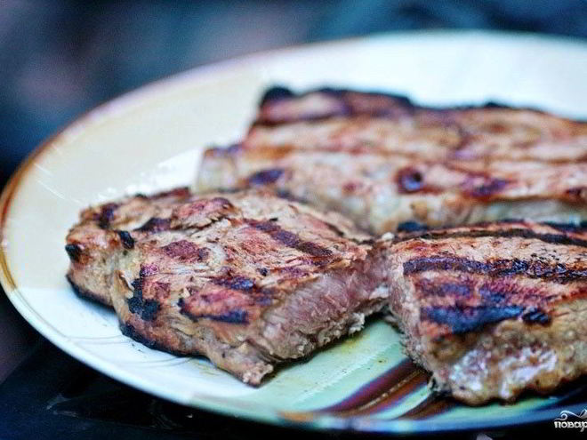 Рецепт стейка, маринованного в луковом соке