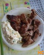 Стейк на мангале