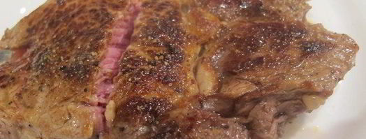 стейк, перечный соус и мюсли салат. Шаг 5