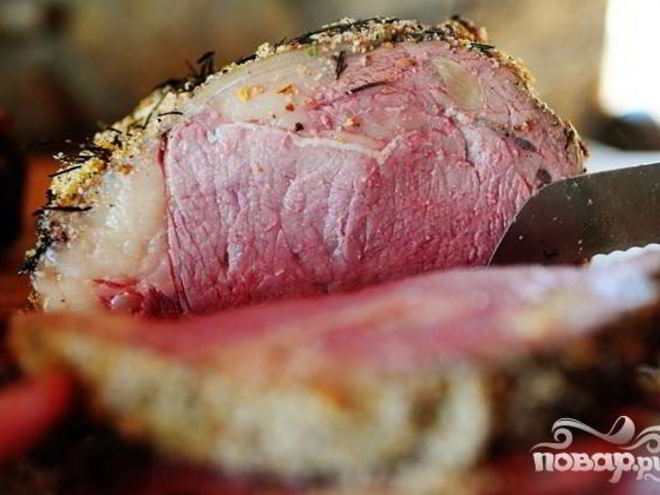 Рецепт стейка рибай с розмарином, тимьяном и чесноком