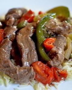 Стейк с перцем