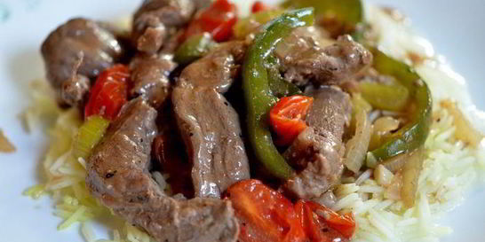 Стейк с перцем