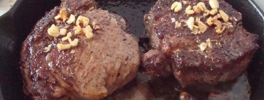 стейк с салатом микс. Шаг 8