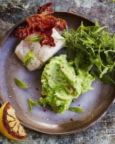 Стейк трески на гриле