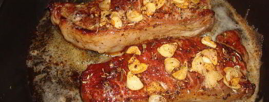 стриплойн — стейк с зеленой фасолью. Шаг 20