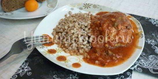 Чесночные тефтели с морковью в остром соусе