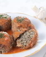 Гречневые тефтели с грибами в соусе