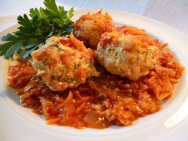 Рецепт куриных рубленых тефтелек