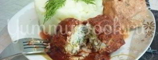 куриные тефтели без риса с двумя соусами. Шаг 14