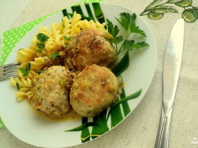 Рецепт куриных тефтелей с грибами