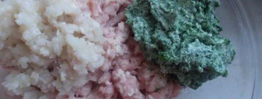 куриные тефтели со шпинатом и творогом. Шаг 3