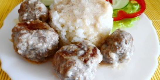 Мясные тефтельки с соусом