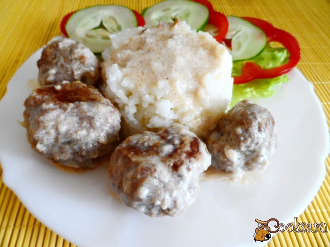 Рецепт мясных тефтелек с соусом