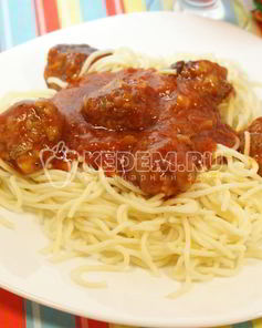 Паста с тефтелями