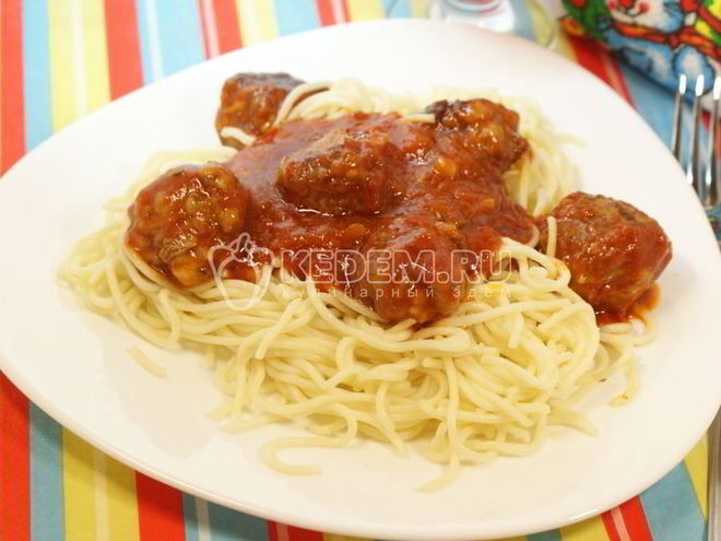 Рецепт пасты с тефтелями