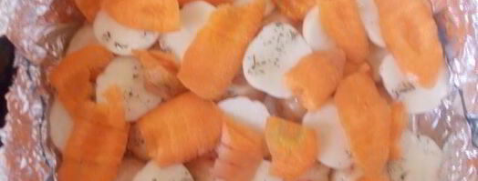 печеные овощи с мясными тефтелями. Шаг 9