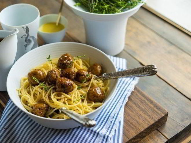 Рецепт плотных тефтелей с соусом терияки