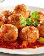 Постные тефтели с грибами и рисом