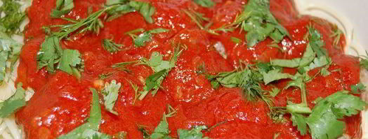 спагетти с паровыми тефтельками под томатным соусом. Шаг 5