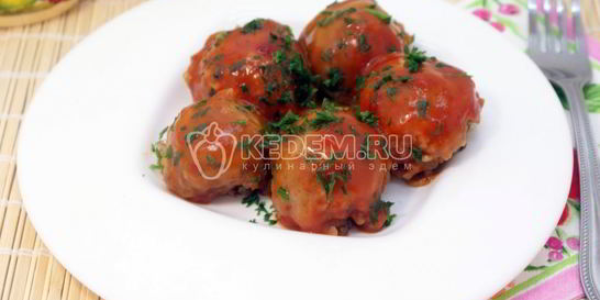 Тефтели из гречки с грибами