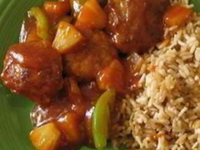 Рецепт тефтелей из свиного фарша с кисло-сладким соусом