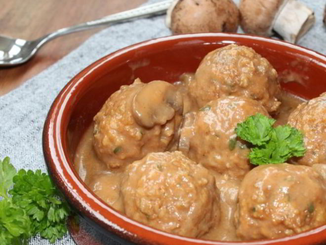 Рецепт тефтелей с грибами