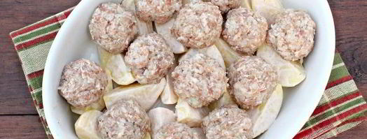 тефтели с картошкой в духовке. Шаг 6