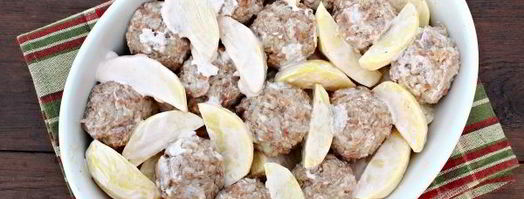 тефтели с картошкой в духовке. Шаг 7