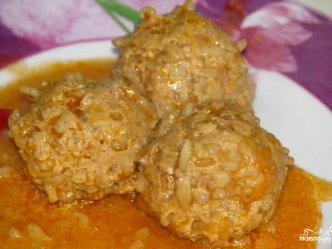 Рецепт тефтелей с подливкой в мультиварке