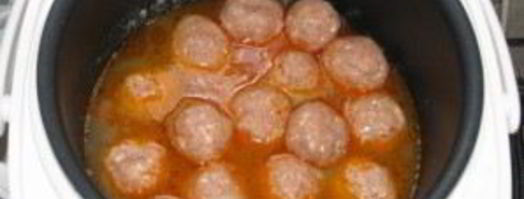 тефтели с подливкой в мультиварке. Шаг 4