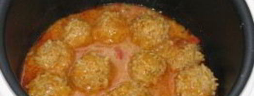 тефтели с подливкой в мультиварке. Шаг 6