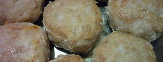 тефтели с тыквенным пюре под грибным соусом. Шаг 3