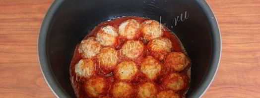 тефтели в мультиварке, в томатном соусе с розмарином. Шаг 7