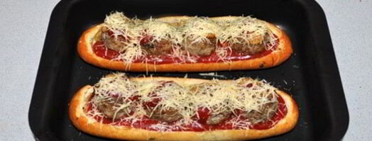 тефтели, запеченные в багете. Шаг 9