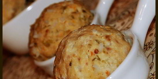 Тефтельки с овощами, на пару