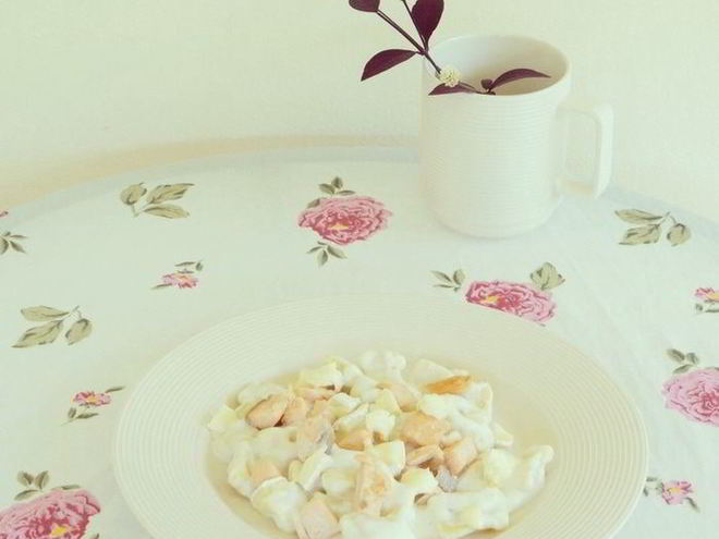 Рецепт тыквенных ньокков в соусе бешамель с форелью и сыром бри