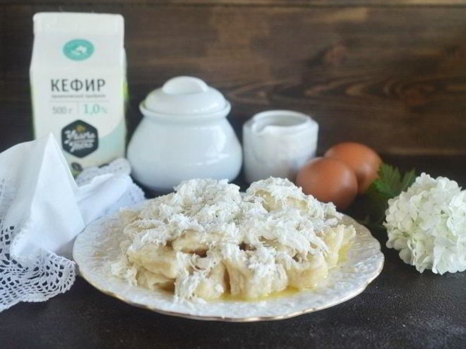 Рецепт ленивых вареников на кефире