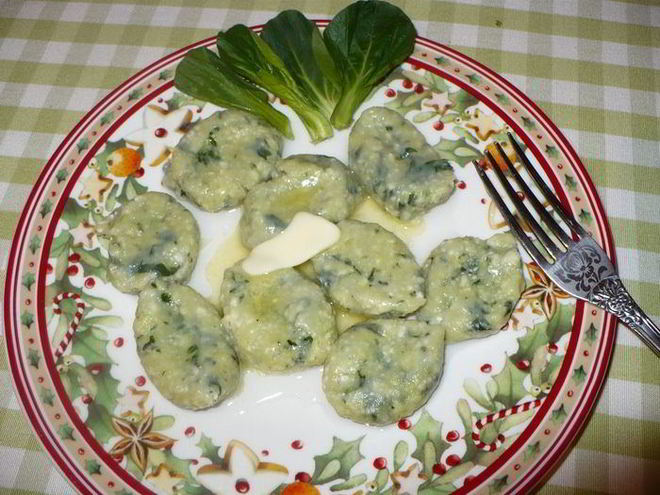 Рецепт ленивых вареников со шпинатом