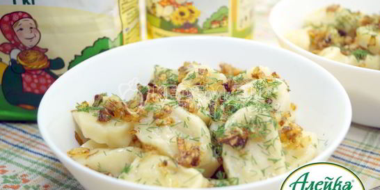 Постные ленивые вареники с картофелем