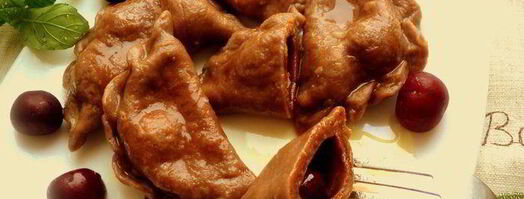 шоколадные вареники с вишней. Шаг 6