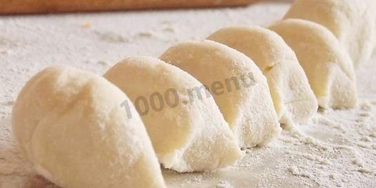 Тесто на вареники с яйцом