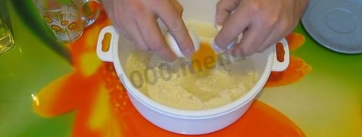 тесто на вареники с яйцом. Шаг 3