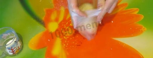 тесто на вареники с яйцом. Шаг 7