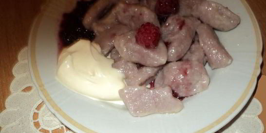 Вареники ленивые с ягодами