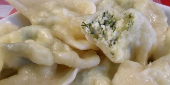 Вареники на кефире с творогом