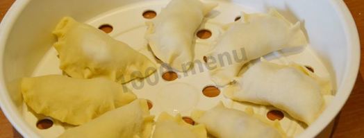 вареники на пару в мультиварке с вишнями. Шаг 13