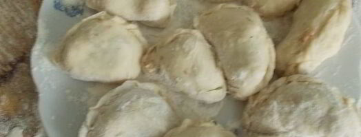 вареники с фасолью, ветчиной и укропом. Шаг 2