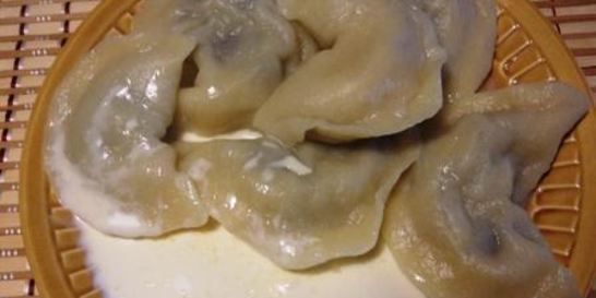 Вареники с грибами