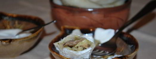 вареники с капустой и маслятами. Шаг 12